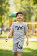 Boys Baseball 3AM T-Shirt & Shorts Set